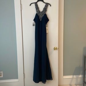 NWT!!! Navy blue floor length dress
